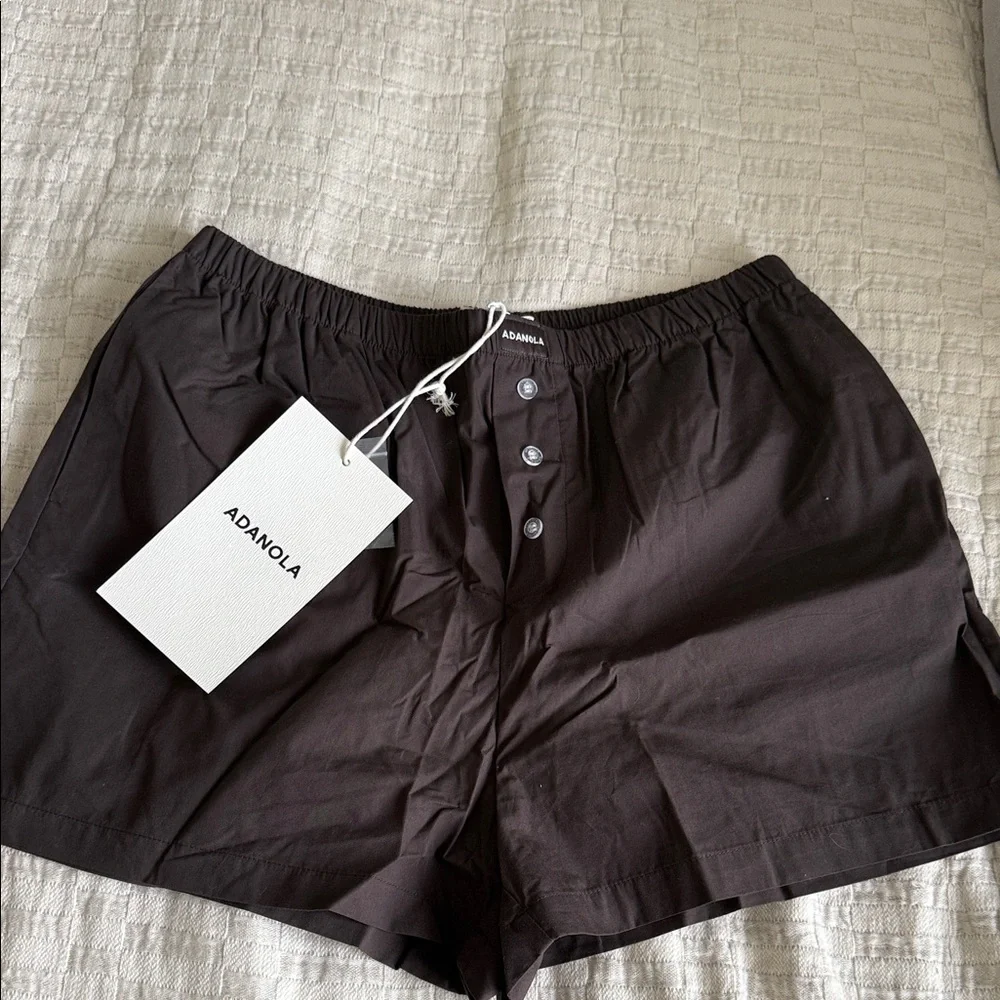 NWT Adanola Cotton Boxer Shorts in Coffee Bean - Picture 1 of 5